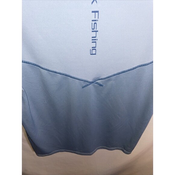 Huk Men’s Fishing Shirt Size Small Blue Athleisure Activewear Outdoors - Picture 12 of 12